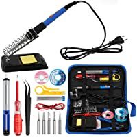 18 in 1 Kit Soldador Eléctrico PAIPU- 60W 220V Soldadores de Estaño con Interruptor- Kit de Soldador 5pcs Puntas…